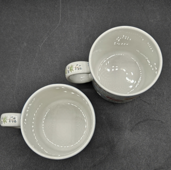 Spode 2 Williamsburg Reserve Collection Blaikley Fern Mugs F2006 England, 3.5"H - Picture 4 of 7